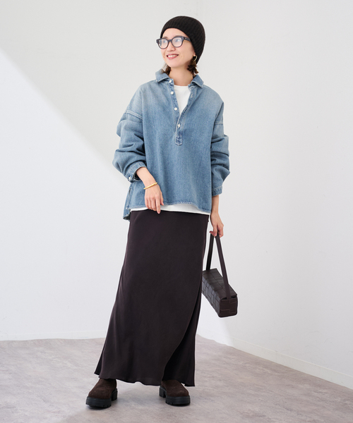 ≪追加≫デニムプルオーバーシャツ（シャツ/ブラウス）｜FRAMeWORK