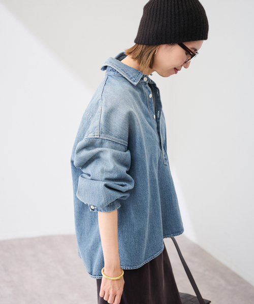 FRAMeWORK（フレームワーク）の「≪追加≫デニムプルオーバーシャツ