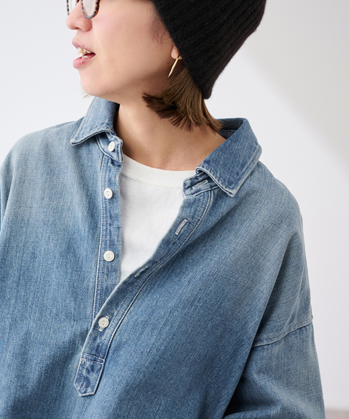 FRAMeWORK（フレームワーク）の「≪追加≫デニムプルオーバーシャツ