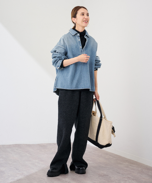 FRAMeWORK（フレームワーク）の「≪追加≫デニムプルオーバーシャツ