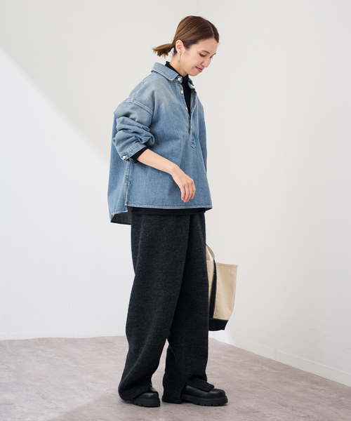 FRAMeWORK（フレームワーク）の「≪追加≫デニムプルオーバーシャツ