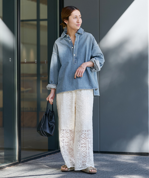 ≪追加≫デニムプルオーバーシャツ（シャツ/ブラウス）｜FRAMeWORK