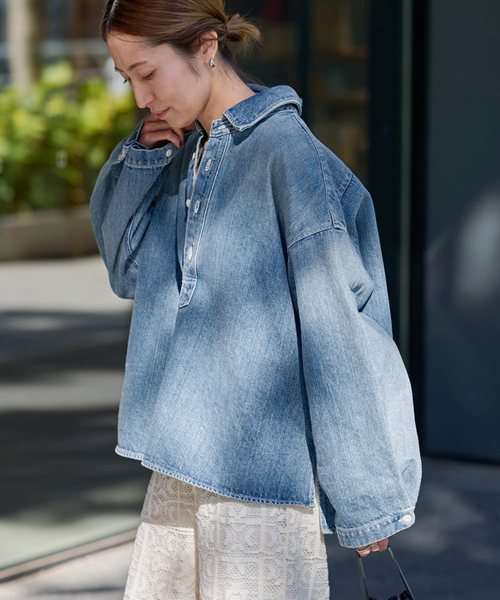 フレームワークデニムプルオーバーシャツ ≪追加≫デニムプルオーバーシャツ（シャツ/ブラウス）｜FRAMeWORK