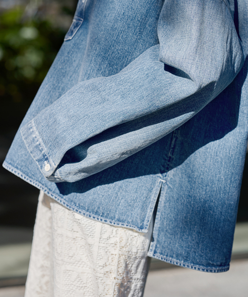 ≪追加≫デニムプルオーバーシャツ（シャツ/ブラウス）｜FRAMeWORK