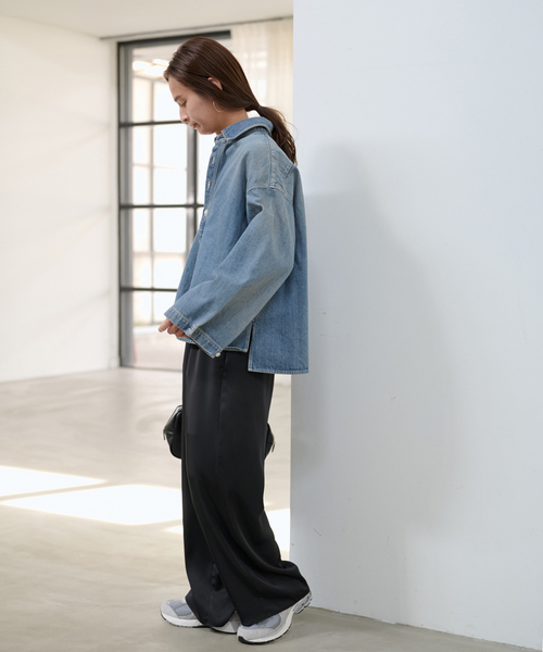 ≪追加≫デニムプルオーバーシャツ（シャツ/ブラウス）｜FRAMeWORK