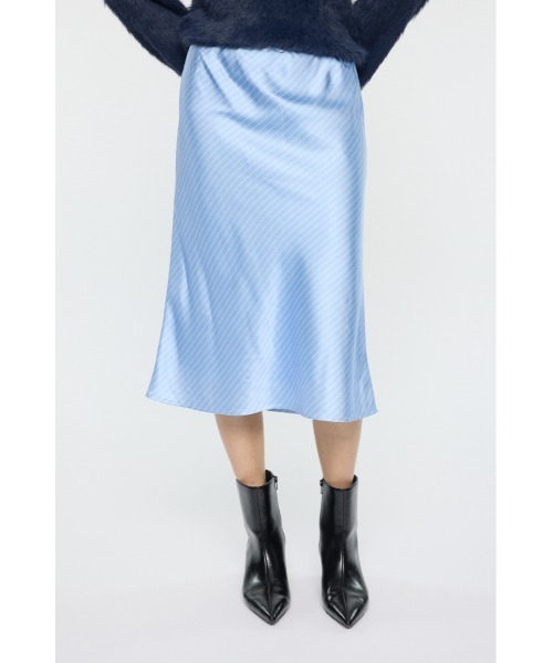 MOUSSY(マウジー)の「SATIN MIDI スカート(スカート・レディース・ブルー系その他/アイボリー・FREE)」の3枚目の写真