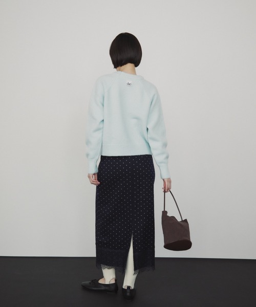 duei(デュイ)の「ベーシックカラークルーネックニット(ニット/セーター・レディース・ブラック/ライトピンク/ライトブルー/イエロー・FREE)」の19枚目の写真