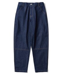 SAINTCREW（セントクルー）の「テーパードカッティングクロップハーフバンドパンツ TCH-326 インディゴデニム BRS（デニムパンツ）」