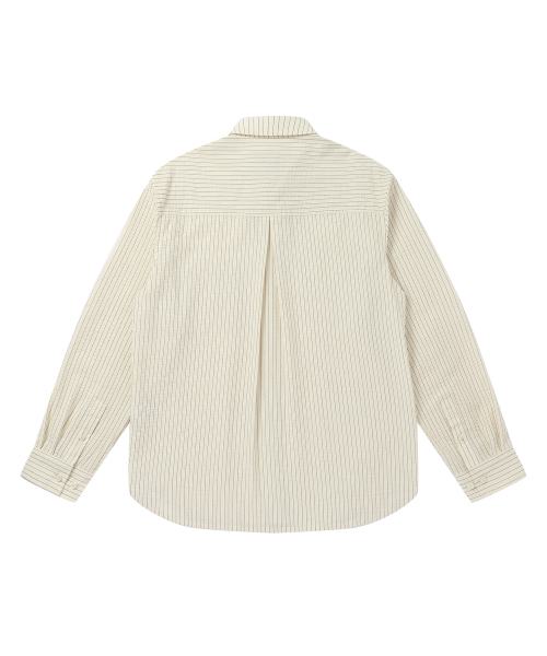 SOLEW(ソル)の「リラックスフィットシアサッカーシャツ_イエロー(シャツ/ブラウス・メンズ・その他・SMALL/MEDIUM/LARGE/X-LARGE)」の2枚目の写真
