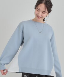 SHOO・LA・RUE | 【洗える】スポンディッシュ サイドフェイクAライントップス(ニット/セーター)