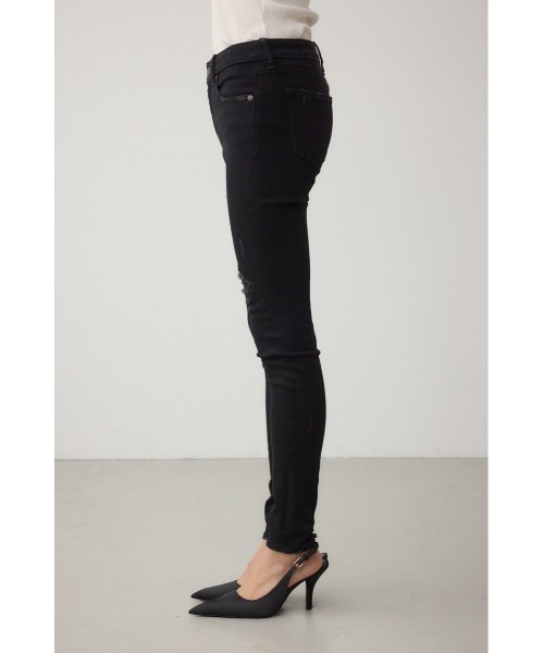 AZUL by moussy(アズールバイマウジー)の「【サイズ,身長別画像あり】AZUL DENIM リペアスキニーデニム(デニムパンツ・レディース・ブルー/ブラック/ダークブルー・LARGE/SMALL/MEDIUM/X-SMALL/X-LARGE/XX-SMALL)」の15枚目の写真