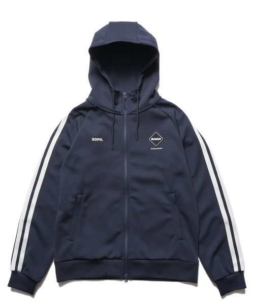 F.C.Real Bristol（エフシーレアルブリストル）の「TRAINING TRACK ZIP-UP HOODIE（パーカー・メンズ・ブラック/ネイビー・SMALL/MEDIUM/LARGE/X-LARGE/XX-LARGE）」の2枚目の写真