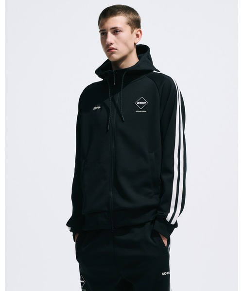 F.C.Real Bristol（エフシーレアルブリストル）の「TRAINING TRACK ZIP-UP HOODIE（パーカー・メンズ・ブラック/ネイビー・SMALL/MEDIUM/LARGE/X-LARGE/XX-LARGE）」の3枚目の写真