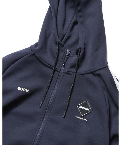 F.C.Real Bristol（エフシーレアルブリストル）の「TRAINING TRACK ZIP-UP HOODIE（パーカー・メンズ・ブラック/ネイビー・SMALL/MEDIUM/LARGE/X-LARGE/XX-LARGE）」の9枚目の写真