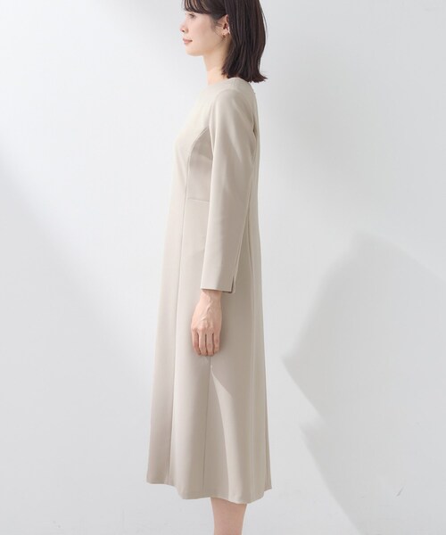 上品光沢／セレモニー／SETUP可能】スタイルUPワンピース（ワンピース