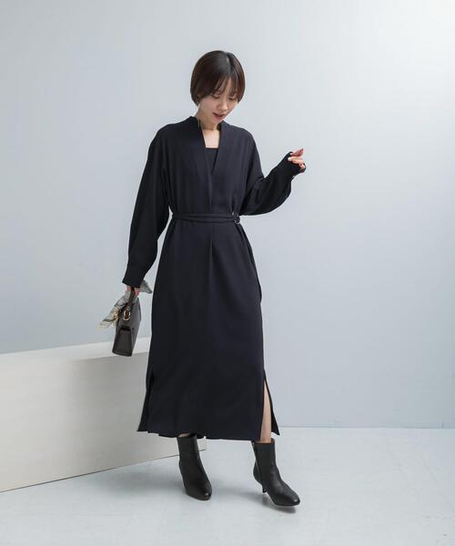 トリアセテート混Vネックワンピース（ワンピース）｜URBAN RESEARCH