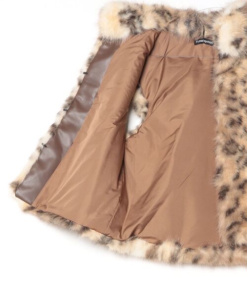 ヒョウ柄ファーベスト　CRAFTMANSHIP セール】ヒョウ柄ファーベスト（ベスト）｜FUNdaysion（ファンデ