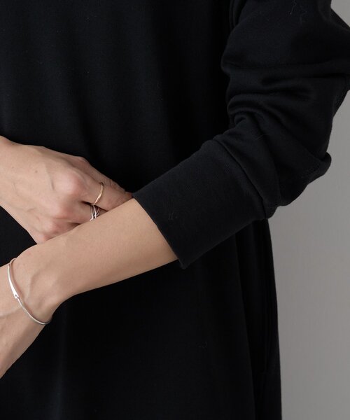 BEARDSLEY（ビアズリー）の「裏毛フレアーワンピース（ワンピース・レディース・ブラック/キャメル・0/1）」の9枚目の写真