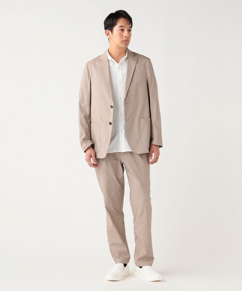 BEAMS HEART(ビームスハート)の「【6/18値下げ】麻ブレンド 2ボタンジャケット(セットアップ対応・接触冷感)(テーラードジャケット・メンズ・グレー/ベージュ・SMALL/MEDIUM/LARGE/X-LARGE)」の7枚目の写真