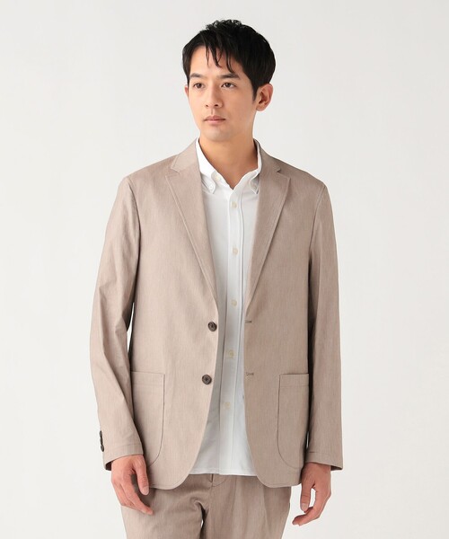 BEAMS HEART(ビームスハート)の「【6/18値下げ】麻ブレンド 2ボタンジャケット(セットアップ対応・接触冷感)(テーラードジャケット・メンズ・グレー/ベージュ・SMALL/MEDIUM/LARGE/X-LARGE)」の8枚目の写真
