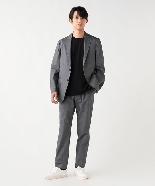 BEAMS HEART(ビームスハート)の「【6/18値下げ】麻ブレンド 2ボタンジャケット(セットアップ対応・接触冷感)(テーラードジャケット・メンズ・グレー/ベージュ・SMALL/MEDIUM/LARGE/X-LARGE)」の10枚目の写真