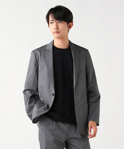 BEAMS HEART(ビームスハート)の「【6/18値下げ】麻ブレンド 2ボタンジャケット(セットアップ対応・接触冷感)(テーラードジャケット・メンズ・グレー/ベージュ・SMALL/MEDIUM/LARGE/X-LARGE)」の12枚目の写真