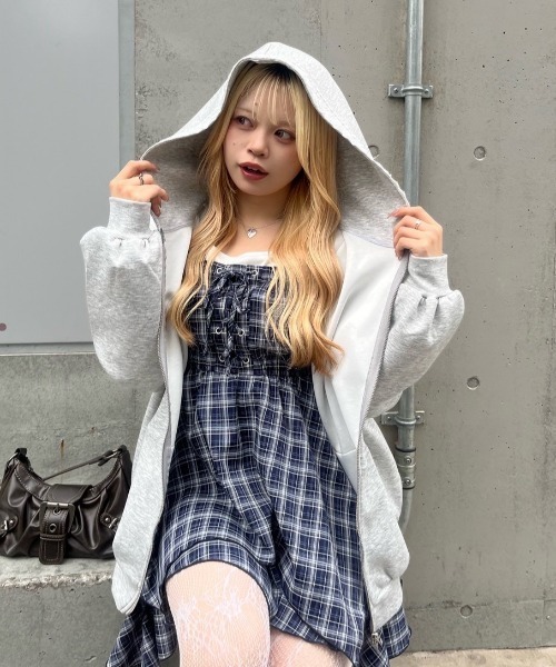 continuer de NICE CLAUP（コンティニューデナイスクラップ）の「【2026SS】レースUPキャミチュニック（シャツ/ブラウス・レディース・ピンク系その他/ブラック/オフホワイト/ブルー系その他/ホワイト系その他・FREE）」の22枚目の写真