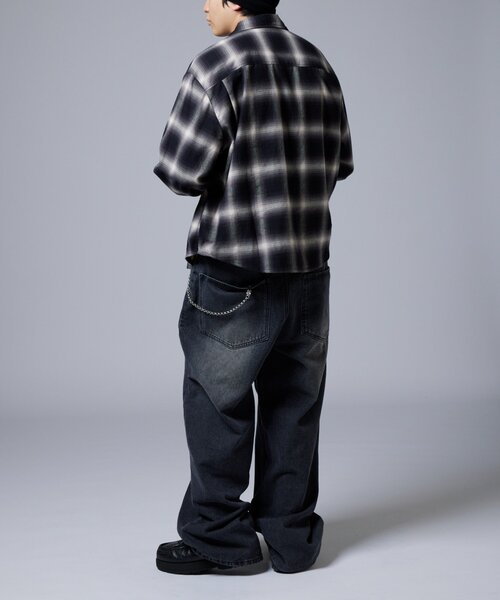 WHO'S WHO gallery（フーズフーギャラリー）の「【Sourcream】ウエスタンオンブレチェックシャツ（シャツ/ブラウス・レディース・ブラック/ネイビー/ブラウン・MEDIUM/LARGE）」の8枚目の写真