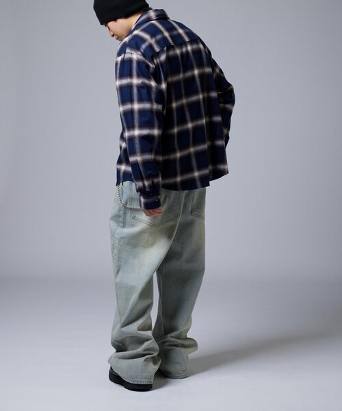 WHO'S WHO gallery（フーズフーギャラリー）の「【Sourcream】ウエスタンオンブレチェックシャツ（シャツ/ブラウス・レディース・ブラック/ネイビー/ブラウン・MEDIUM/LARGE）」の14枚目の写真