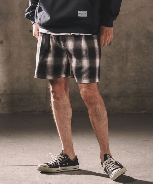 WONDER WALL MOTEL(ワンダーウォールモーテル)の「mp14451-FADED SWEAT TAPERED PANTS ショートパンツ(26SSPT008)(その他パンツ・メンズ・ブラック/マスタード/ブルー・XL/L/M/S)」の2枚目の写真