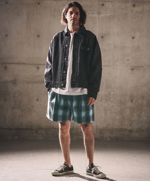WONDER WALL MOTEL(ワンダーウォールモーテル)の「mp14451-FADED SWEAT TAPERED PANTS ショートパンツ(26SSPT008)(その他パンツ・メンズ・ブラック/マスタード/ブルー・XL/L/M/S)」の11枚目の写真