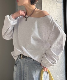 PAGEBOY | ルーズネックロンT 【ワンショルダー・オフショル対応】(Tシャツ/カットソー)