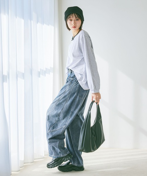 PAGEBOY（ページボーイ）の「ルーズネックロンＴ（Tシャツ/カットソー・レディース・ブルー系その他/ブラック/グレー/ホワイト系その他・FREE）」の20枚目の写真