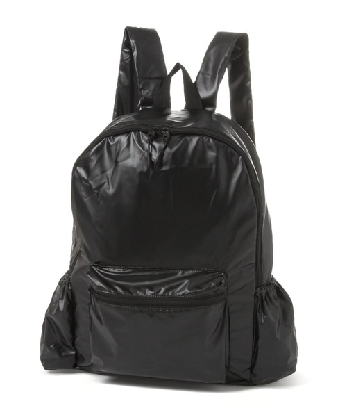 LAKOLE（ラコレ）の「メタルカラーパッカブルリュック / 634916（バックパック/リュック・レディース・その他1/ブラック・FREE）」の2枚目の写真