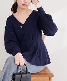 natural couture | 〈osono〉タックペプラムニット(ニット/セーター)