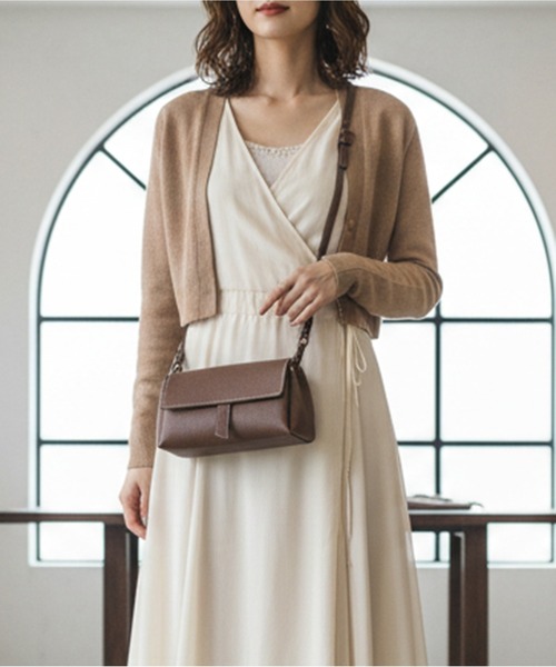 styiro(スタイロ)の「仕切りミニショルダーバッグ(ショルダーバッグ・レディース・ブラック/ホワイト/ブラウン/ベージュ系その他・FREE)」の10枚目の写真