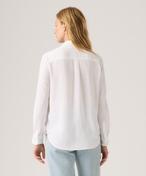 Levi's(リーバイス)の「Levi's/リーバイス エレイン ユーティリティシャツ(シャツ/ブラウス・レディース・ホワイト・M/S/XS)」の2枚目の写真