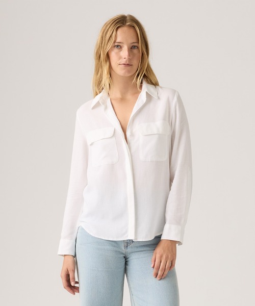 Levi's(リーバイス)の「Levi's/リーバイス エレイン ユーティリティシャツ(シャツ/ブラウス・レディース・ホワイト・M/S/XS)」の13枚目の写真