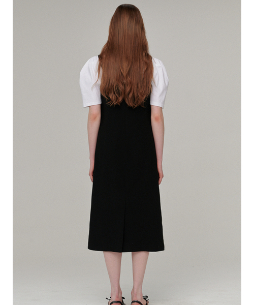 BEMUSE MANSION(ビミューズマンション)の「Ribbon layered dress - Black(ワンピース・レディース・ブラック・FREE)」の3枚目の写真