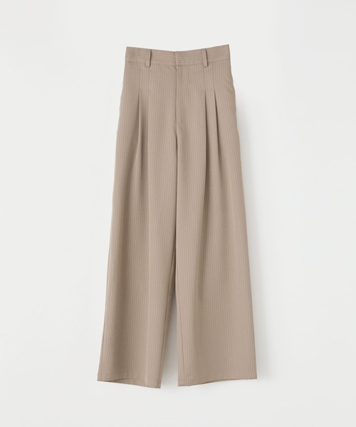 Elishe(エリシェ)の「ツータックワイドパンツ(スラックス・レディース・ベージュ系/アイボリー/チャコールグレー・0/1)」の20枚目の写真