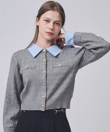 SWINGLE | レイヤードケーブルニットカーディガン(カーディガン/ボレロ)