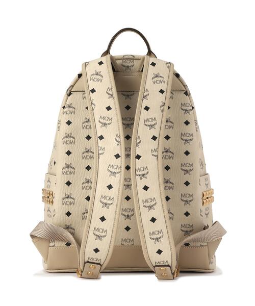 MCM（エムシーエム）の「MCM/エムシーエム/Stark SideStuds Backpack MED（バックパック/リュック・レディース・ベージュ・M）」の2枚目の写真