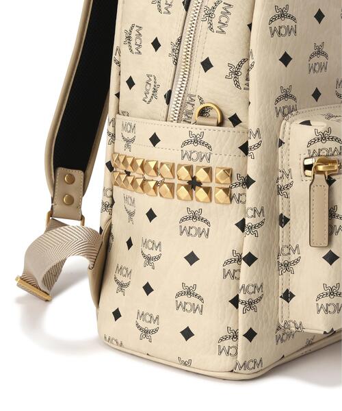 MCM（エムシーエム）の「MCM/エムシーエム/Stark SideStuds Backpack MED（バックパック/リュック・レディース・ベージュ・M）」の7枚目の写真