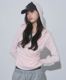 ENVYM | レイヤード カシュクール フード トップス(Tシャツ/カットソー)