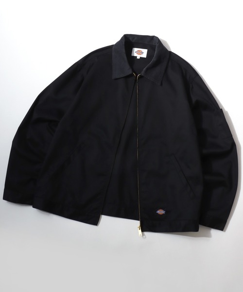 ディッキーズ　アイゼンハワージャケット　L　Dickies　ブラック　デトロイト Dickies（ディッキーズ） ブルゾン アウター 中綿キルト