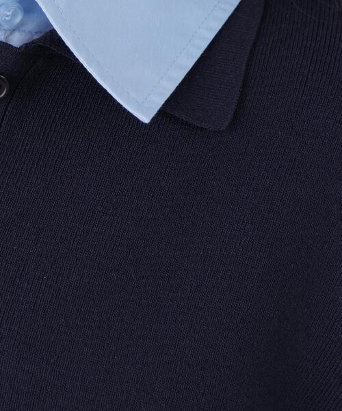 N.（N. Natural Beauty Basic）（エヌエヌナチュラルビューティーベーシック）の「シャツレイヤードニット（ニット/セーター・レディース・グレー/ネイビー/オフホワイト・ﾌﾘ-）」の22枚目の写真