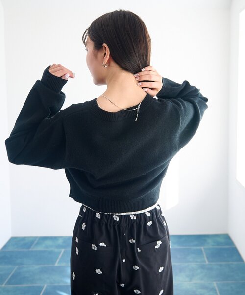 フリルチビニットカーディガン（カーディガン/ボレロ）｜Kastane