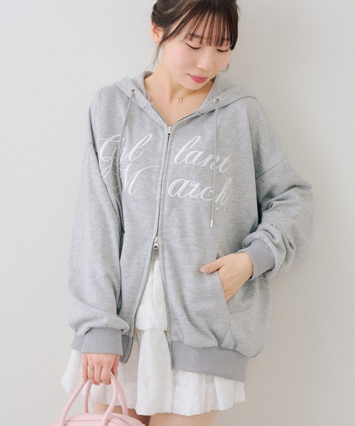 セール】【3日間ZOZO限定価格！】ロゴ刺繍ラメ裏毛パーカー（パーカー