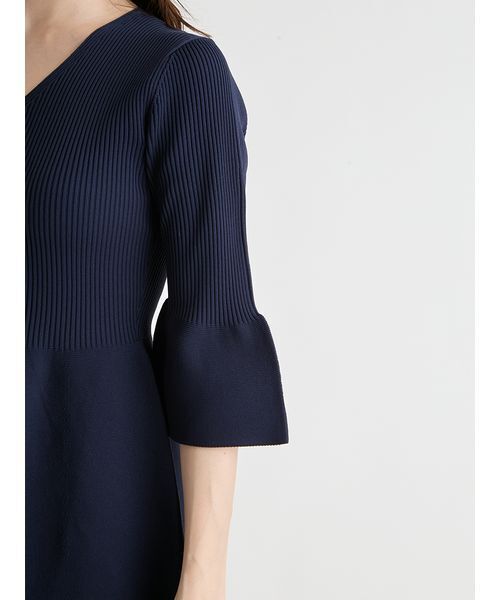 CELFORD（セルフォード）の「【洗える】ベルスリーブホールガーメントワンピース（ワンピース・レディース・その他/イエロー/ネイビー・36/38）」の16枚目の写真