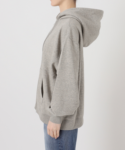 Spick & Span（スピックアンドスパン）の「La Hutte / ラ ユット 別注ジップフーディ*（パーカー・レディース・グレー/アイボリー/レッド・FREE）」の9枚目の写真